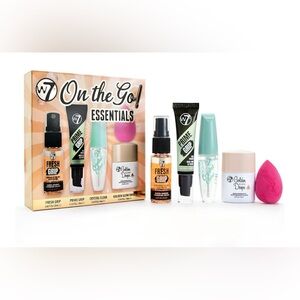 W7 Mini Makeup On the Go Essentials Gift Set with 5 items - New